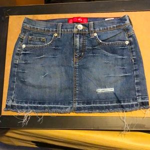 Jean mini skirt